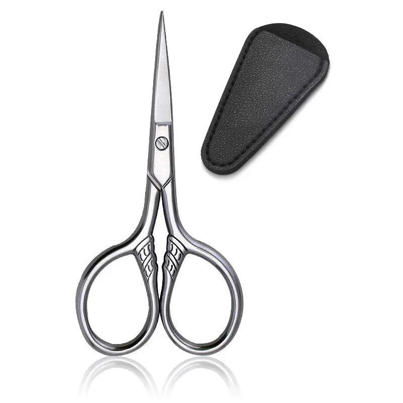 1Pcs Eyebrows For Manicure Grooming Nail Scissors Stainless Steel Small Makeup Cuticle Beard And Mustache Trimmer Nose Hair Tool Vue M113 A-Set