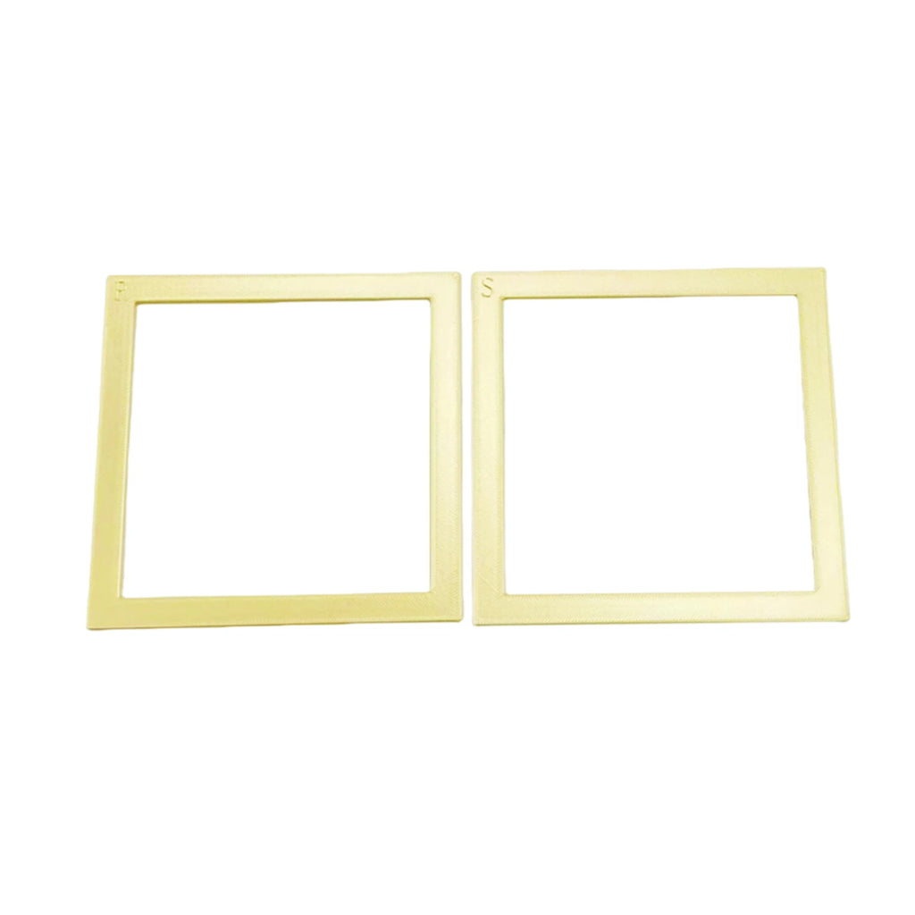 APWIKOGER 2Pcs Diamond Painting Positioning Frame | Beginner Tool Diamond Painting Tool Vue Cream Yellow small China Mainland