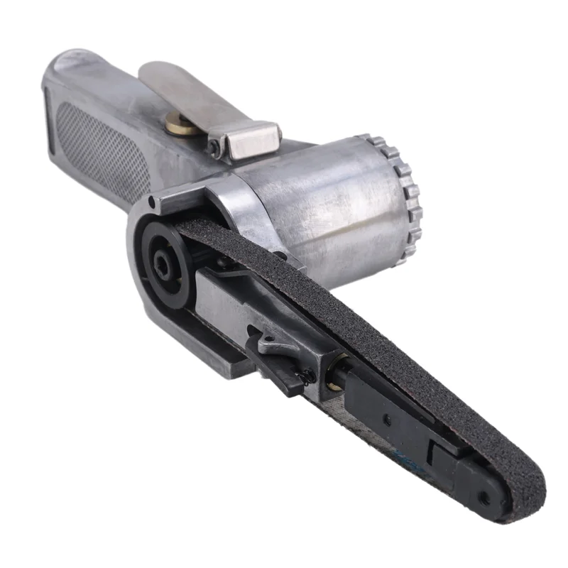 3/8Inch Air Belt Sander Air Angle Grinding Sanding Machine +Sanding Belts For Air Compressor Sanding Small Vue