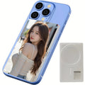 Magnetic Cell Phone Vlog Self Timer Monitor Screen Using Rear Camera Monitor For Live Streaming Creating Content Self-Timer Vue White