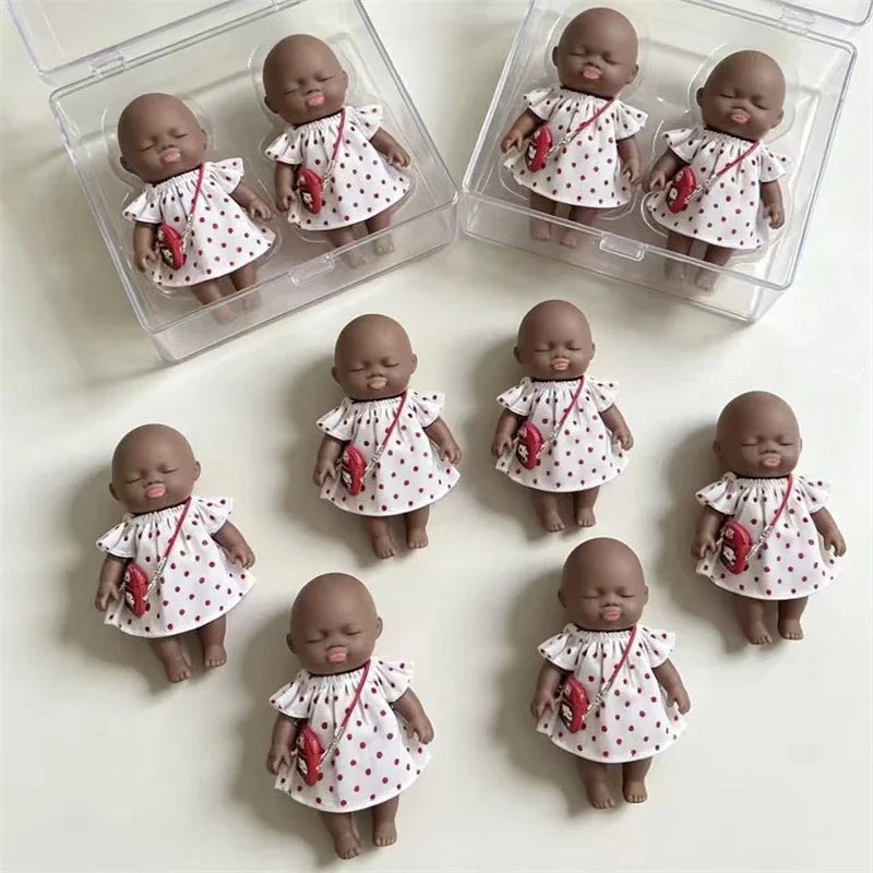 14cm Squeeze Stress Relief Doll Cute Black Toy For Kids And Teens Anxiety Relief For Office Desk Home Display Birthday Gift Vue