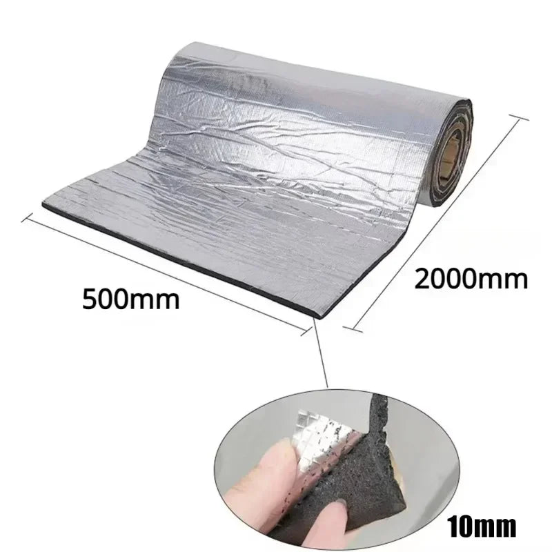 Automotive Thermal and Acoustic Insulation Insulating Mat 5mm 10mm Thick Aluminium Foil Heat Insulation Cotton Door Bonnet Vue