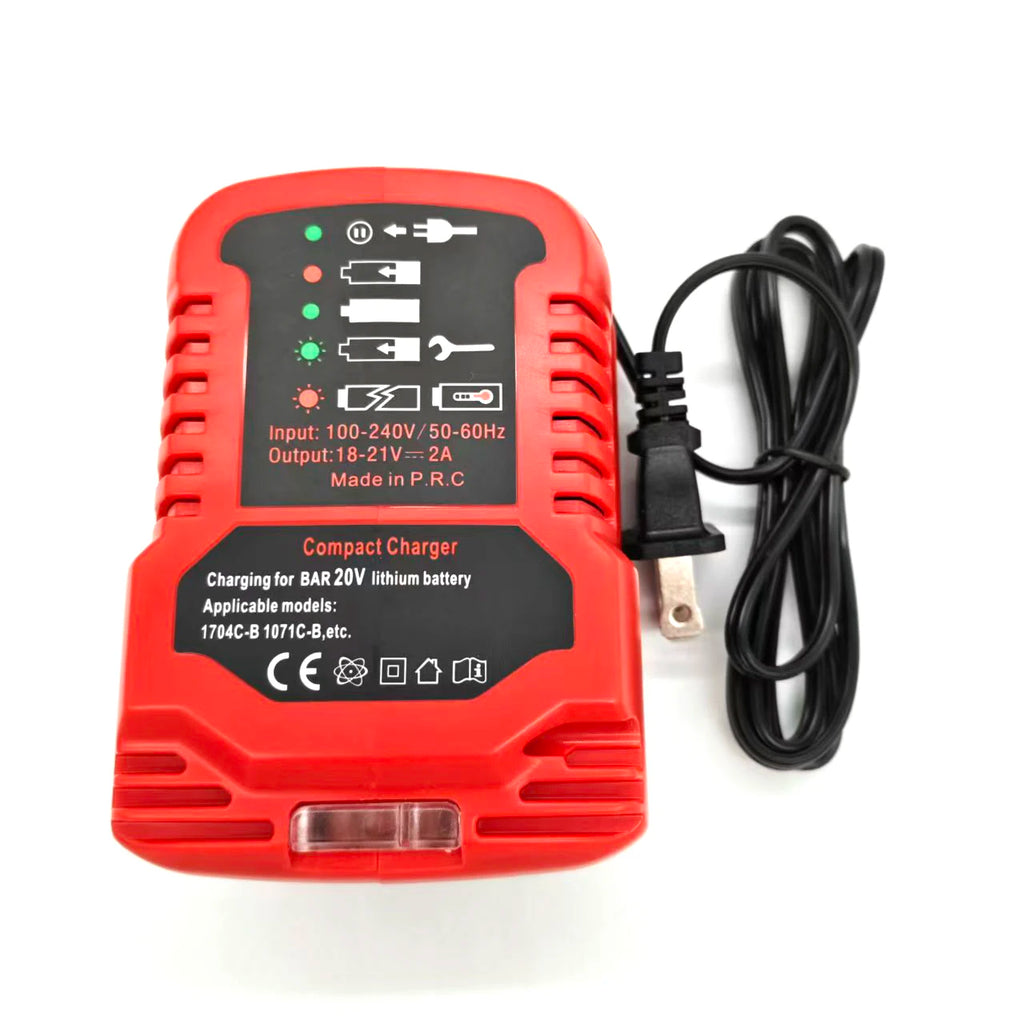 Portable Battery Charger Wireless Power Tool Spot Charger Compatible for Bauer 20V Lithium Batteries Mini Fast Charger US Plug Vue For Bauer