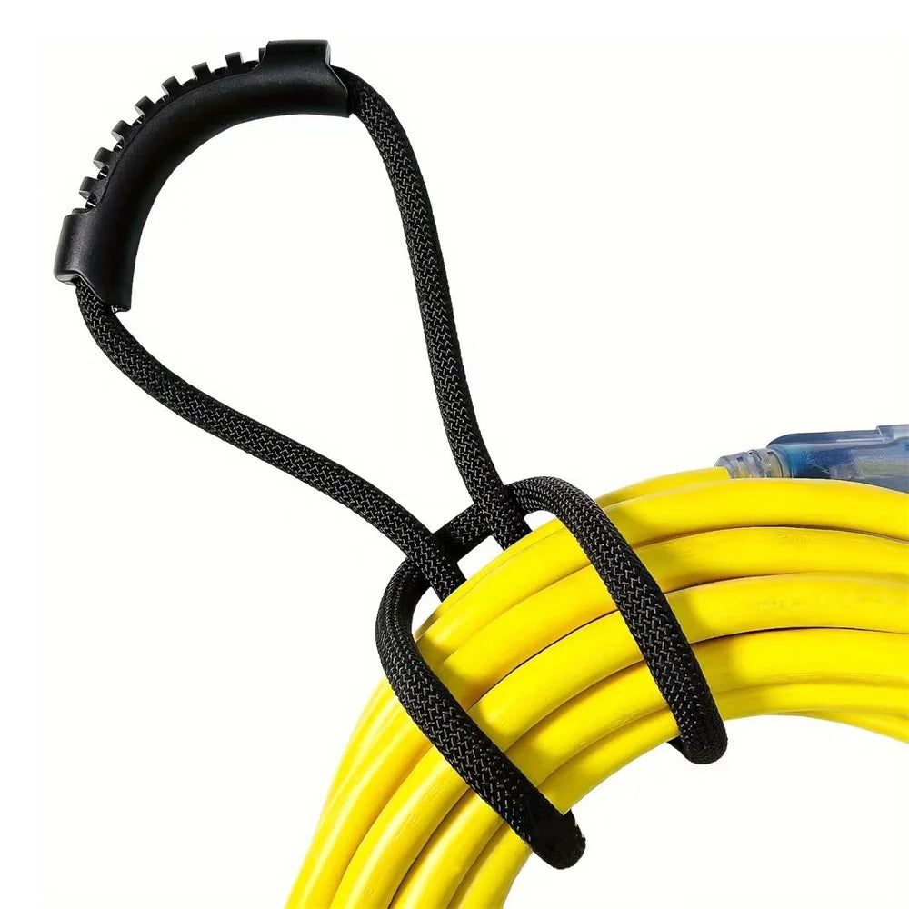 Storage Strap Heavy-Duty Hook and Loop Cord Carrying Strap, Hanger, and Organizer with Handle for Pool Hoses Garden Hoses Cables Vue 1PCS