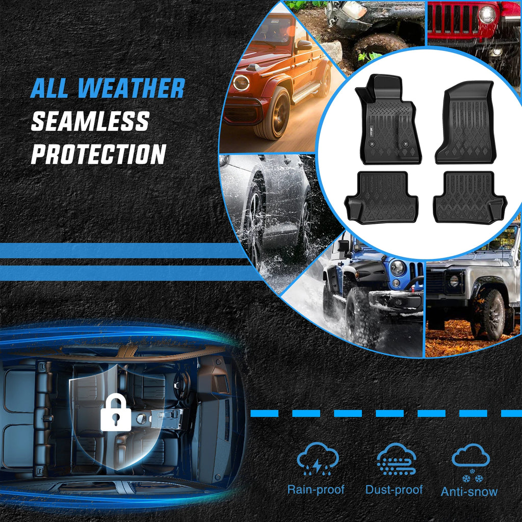 Nilight TPE Floor Mats for Chevy Impala 2014 2015 2016 2017 2018 2019 2020 (Not for Vinyl Floors) 2016-2023 Chevrolet Camaro 2013 - 2015 Chevrolet MalibuAll Weather Custom Fit Heavy Duty Floor Liners Vue