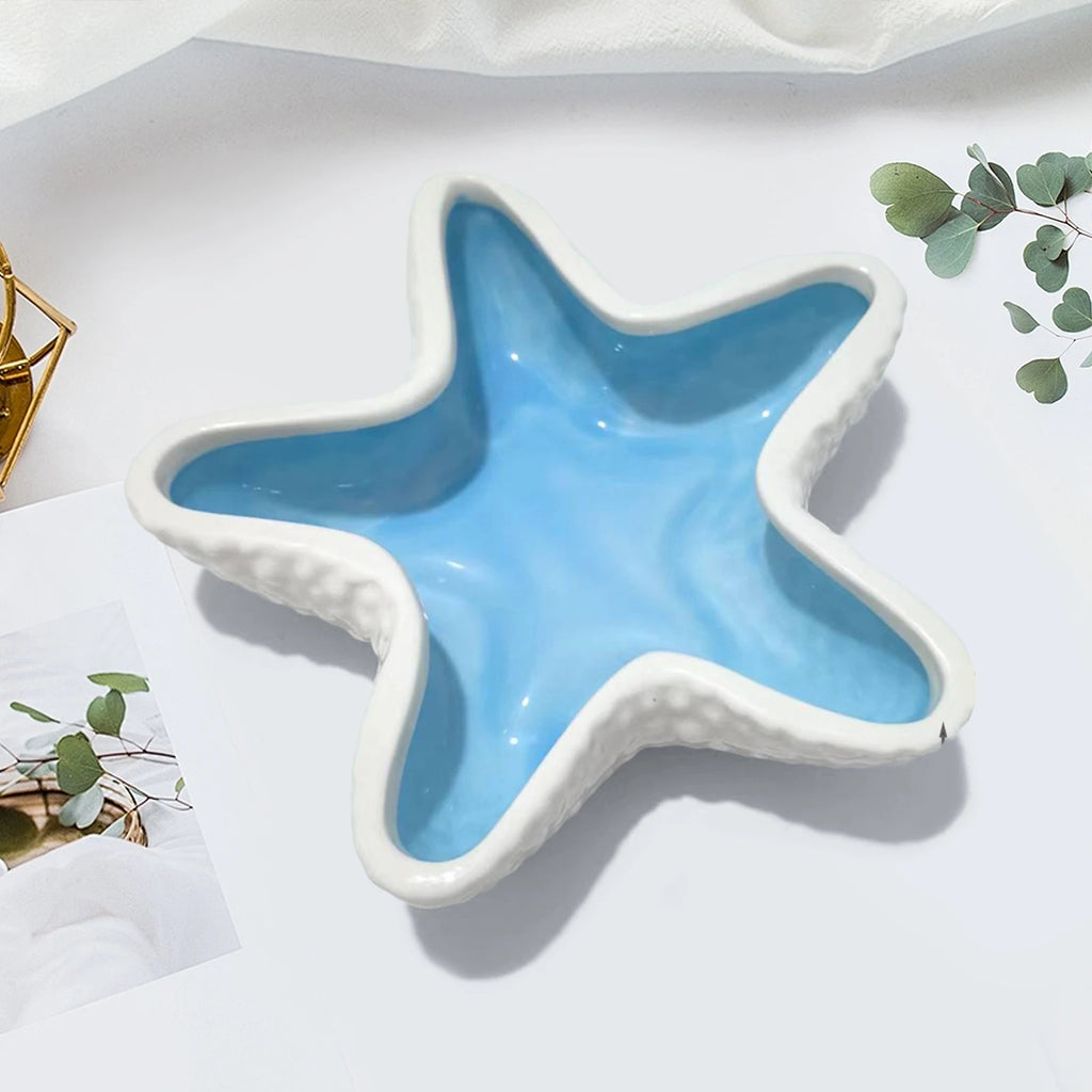 Ocean Themed Ceramic Jewelry Dish & Shell Trinket Tray Ceramic Jewelry Tray Vue