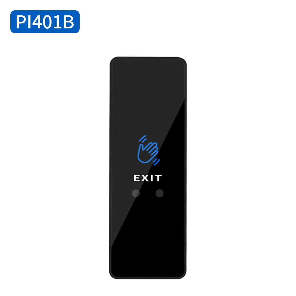 DC12V 24V Surface Infrared Sensor Switch No Touch Contactless Switches Wave to Release Door Lock Exit Button with LED Indication Vue PI401B