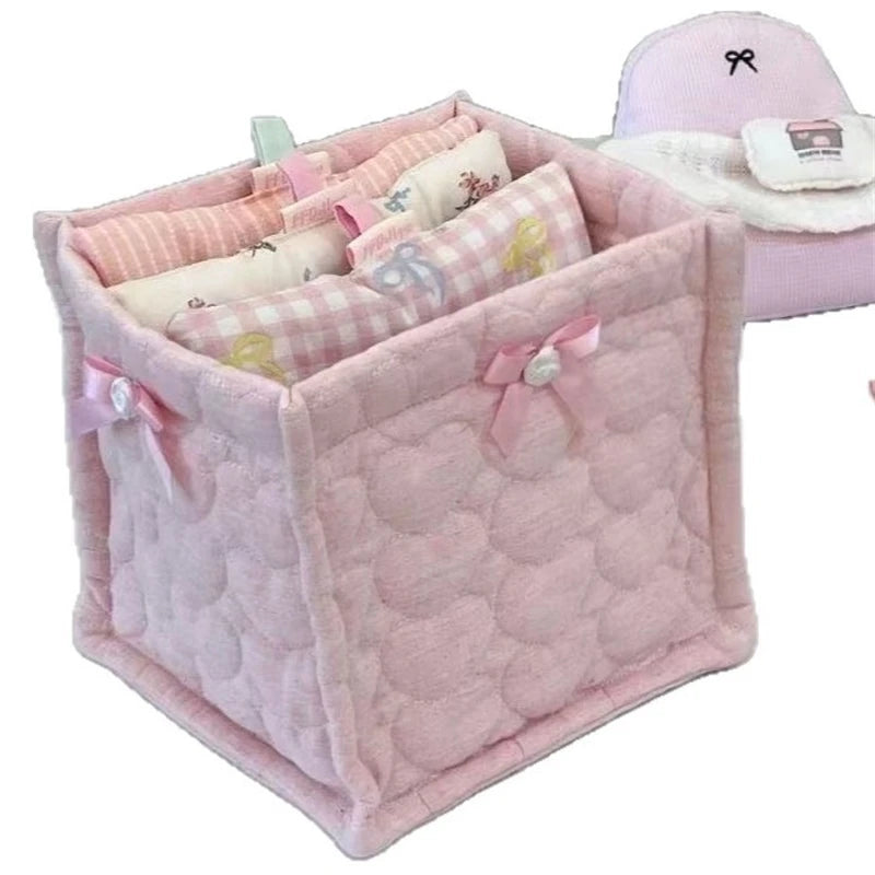 Square Storage Basket Desktop Organizer Storage Basket Box Organizer For Home Table Decor For Women Girls Birthday Gift Vue