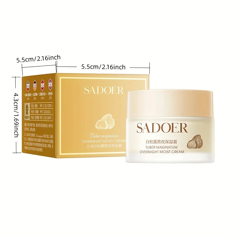 1 Piece of White Truffle Moisturizing Cream, Firming Facial Moisturizer, Suitable for Daily Skin Care for All Skin Types, Can Be Given as a Small Gift Vue