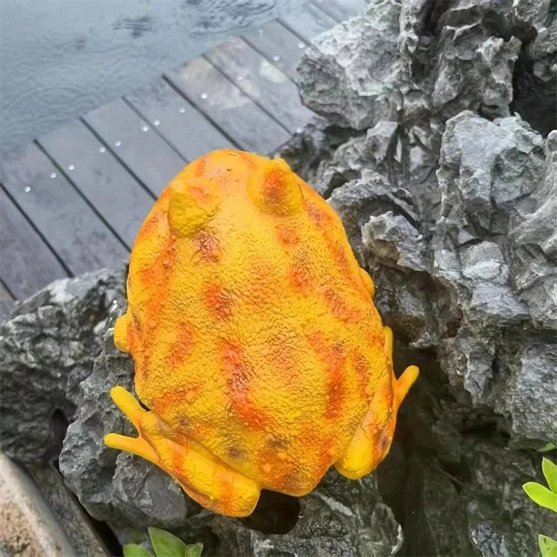 Realistic Resin Frog Figurine Weatherproof Garden Statue Cute Sculpture For Outdoor Patio Yard Decor For Garden Lovers And Kids Vue