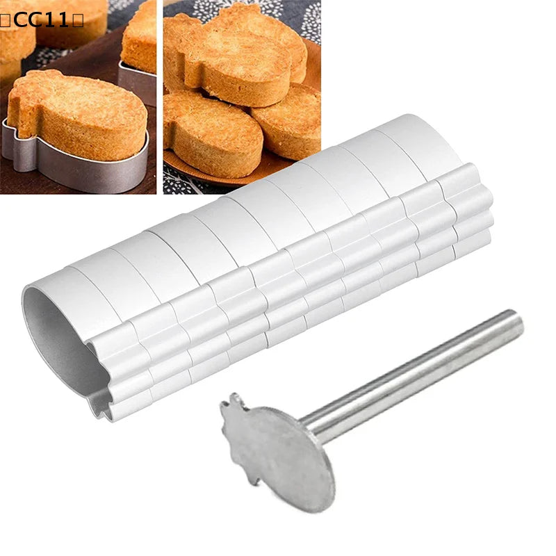 Rectangle Shape Pineapple Cake Pie Biscuit Cutter Mold Stainless