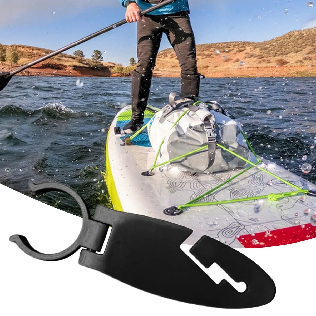 2PCS Paddle Board Clips Expandable Fixing Clamp for SUP Water Sports Fastener Clip for Women Men Boys Girls Youth Kayak Canoe Vue