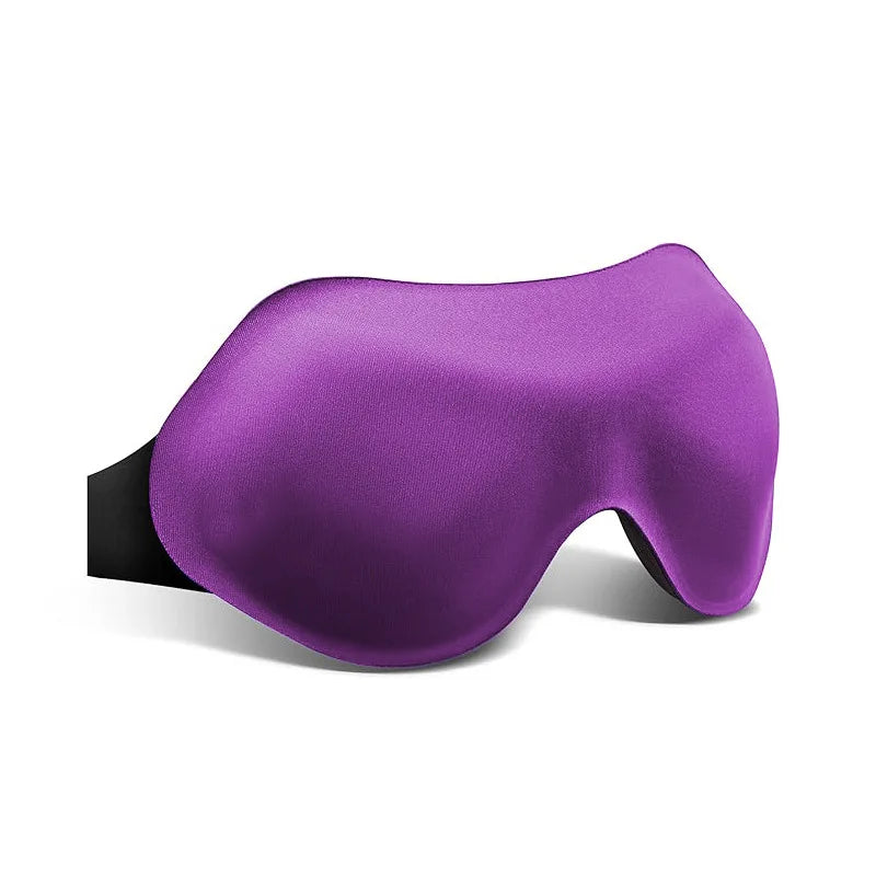 3D Sleep Mask Adjustable Suitable Men Women No Pressure Light Vue Purple
