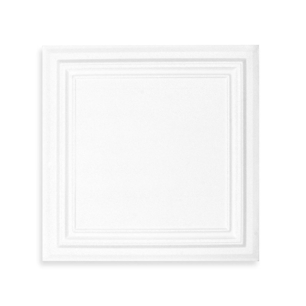 Polystyrene Glue-Up Ceiling Tiles 20x20" – 16 Pack, 44 Sq Ft Glue-Up Ceiling Tiles Vue