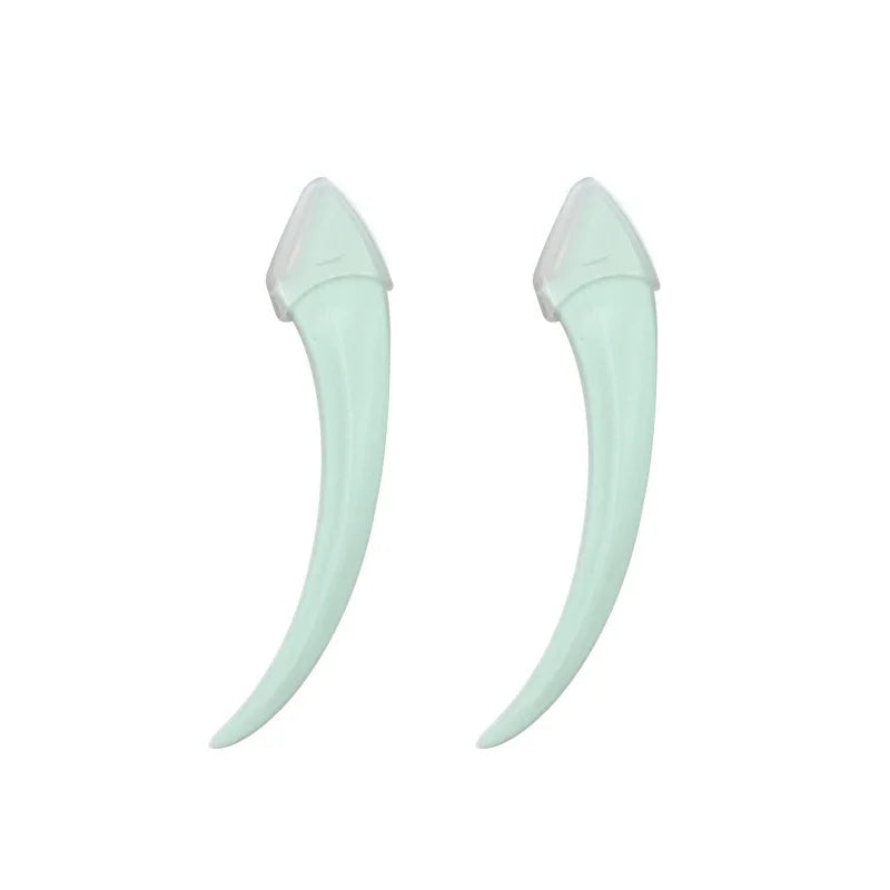 1/2/3Pcs Trimming Razor For Women Knife Eyebrow Face Eyebrow Eyebrow Scissors With Comb Brow Trimmer Scraper Vue M26 Green knife-2Pcs