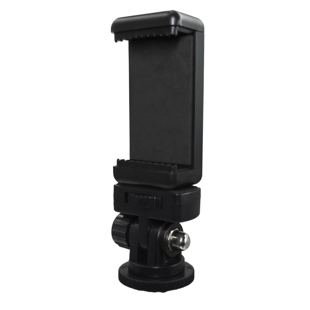 Hot Shoe Phone Mount Adapter for DSLR Camera Mobile Clip Holder Monitor Flexible Tripod Frame Vue