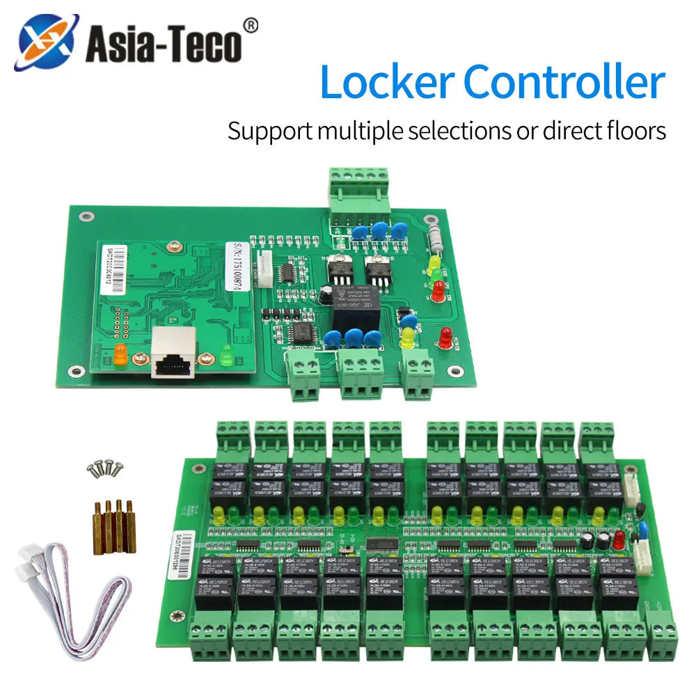 Floors TCP/IP RFID Elevator Access Control Board Lift Controller with Wiegand System And Cabinet Lock ACU for Building Security Vue