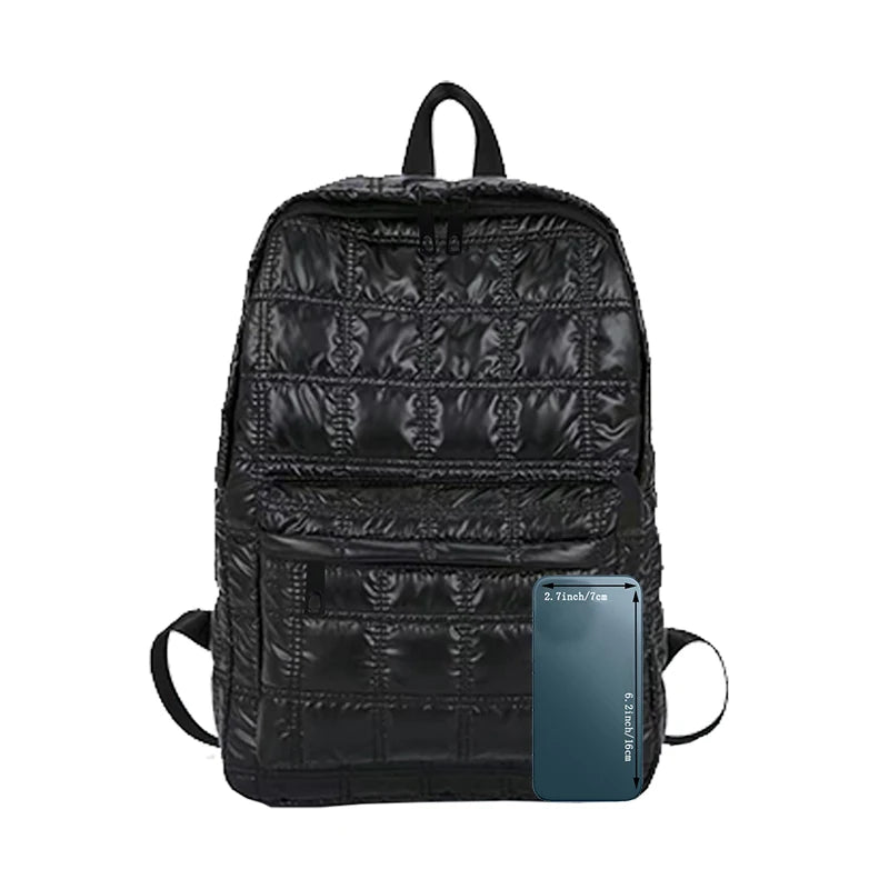 Trendy Stylish Shiny Backpack Multi-color Adjustable-strap