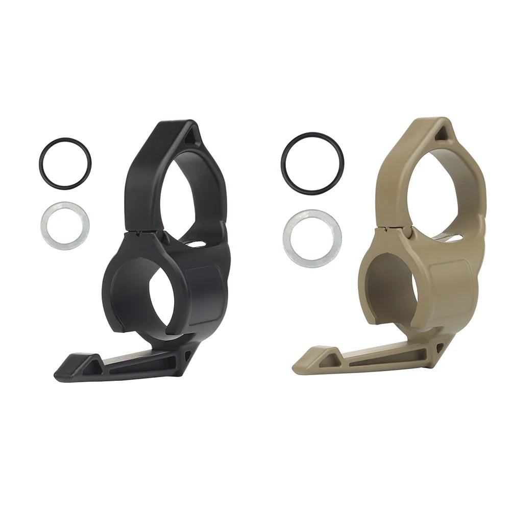 Flashlight Holder Anti-slip Finger Ring Flashlight Adapter Compatible Pocket Clip Accessories Outdoor Portable Equipment Vue