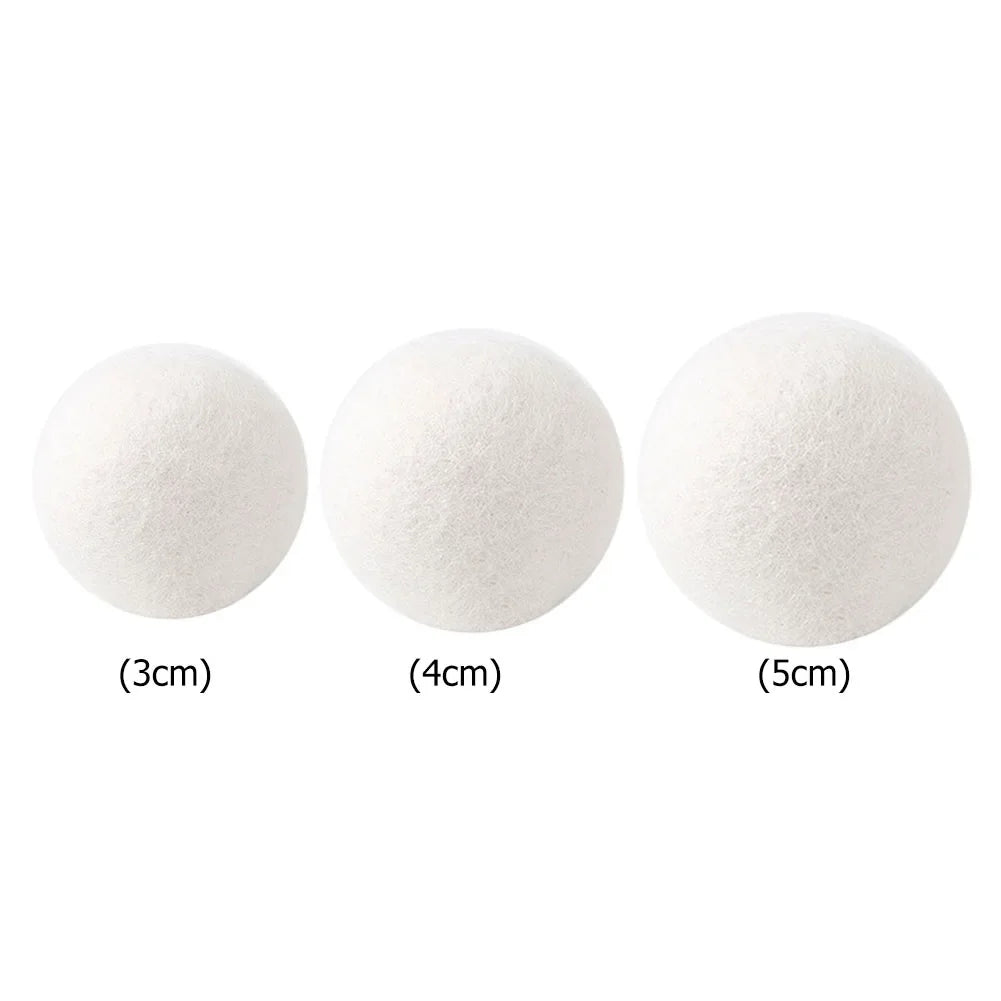 Wool Dryer Balls Reusable Laundry Softener | 3/4/5cm Sets Wool Dryer Balls Vue