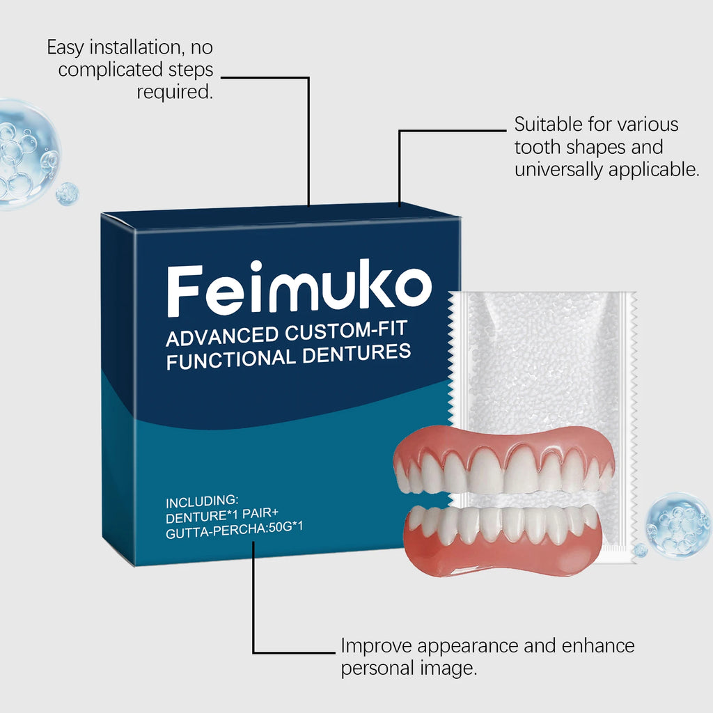 Denture Refitting Kit – Snug Fit, Comfortable & Secure Wear, Daily Dental Surface Care,Ideal for Seniors & Missing Teeth Suffers Vue