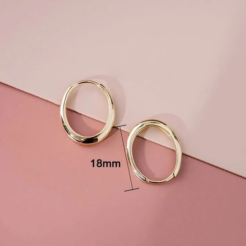 Huitan Gold Hoop Earrings – Trendy Women's Fashion Jewelry Fashion Hoop Earrings Vue