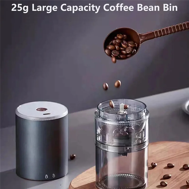 Electric Bean Grinder Stainless Steel Portable Coffee Machine External Adjustable Coffee Machineabkw Vue