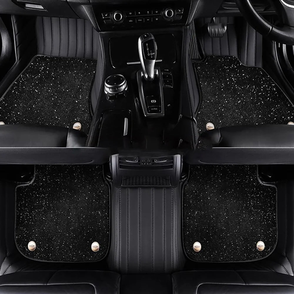 Custom Car Floor Mats For Maserati Ghibli GranTurismo Levante Quattroporte Auto Carpets Double Layer Floor Liners Blanket Vue