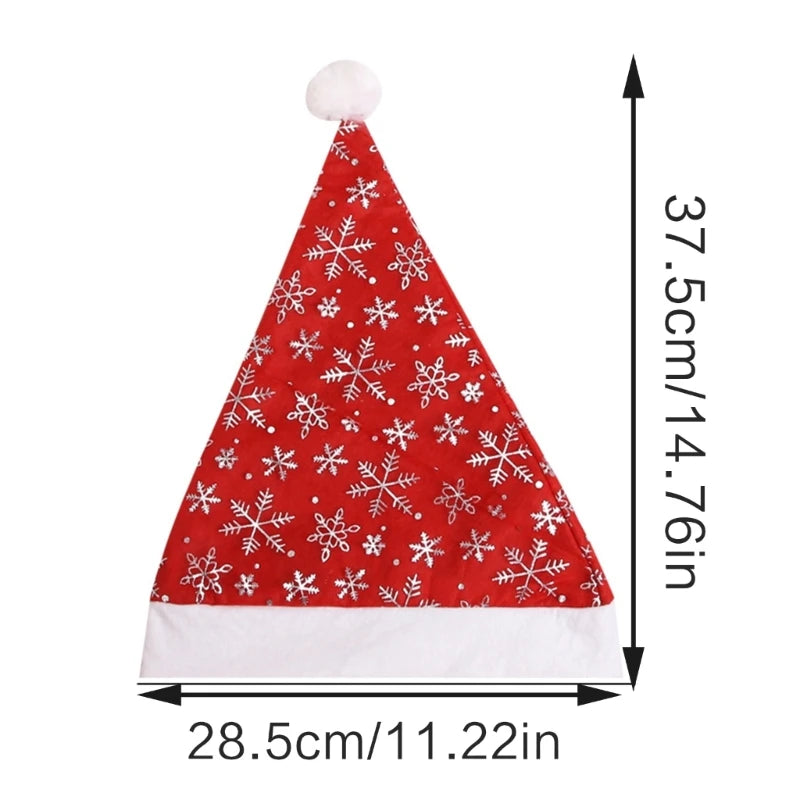 Kids Plush Elf Hat with Bell – Christmas Santa Helper Cap