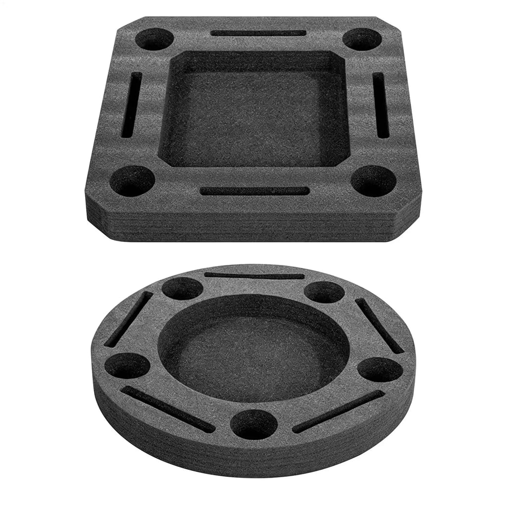 round/square Floating Drink Holder for Pool, Large Capacity Serving Tray with Cup Holders, Stable Water Float for Hot Tub Lake Vue