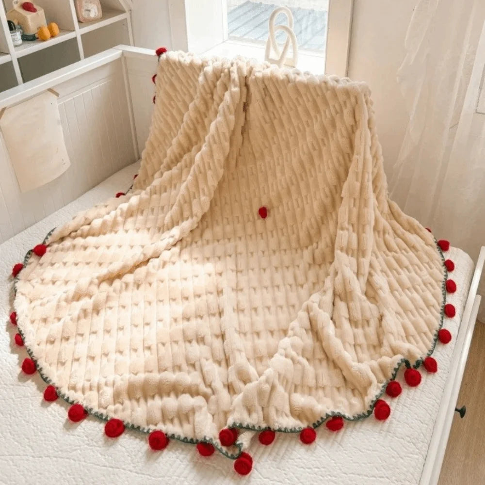 Fashion Fleece Rose Bouquet Blanket Soft Warm Crocheted Flower Blanket Finished Handmade Floral Throw Blanket Wedding Gift Vue