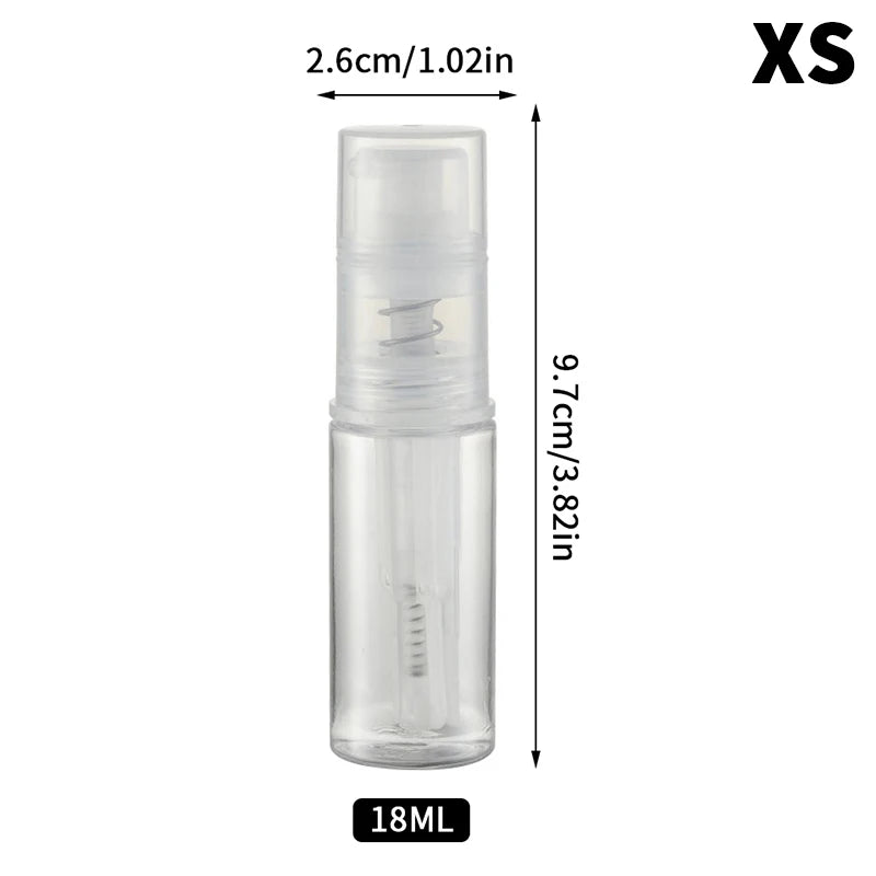 18/60/80/120ml Barber Powder Atomizer Bottle Talcum Spray Lotion Dispenser Travel Salon Container Vue XS