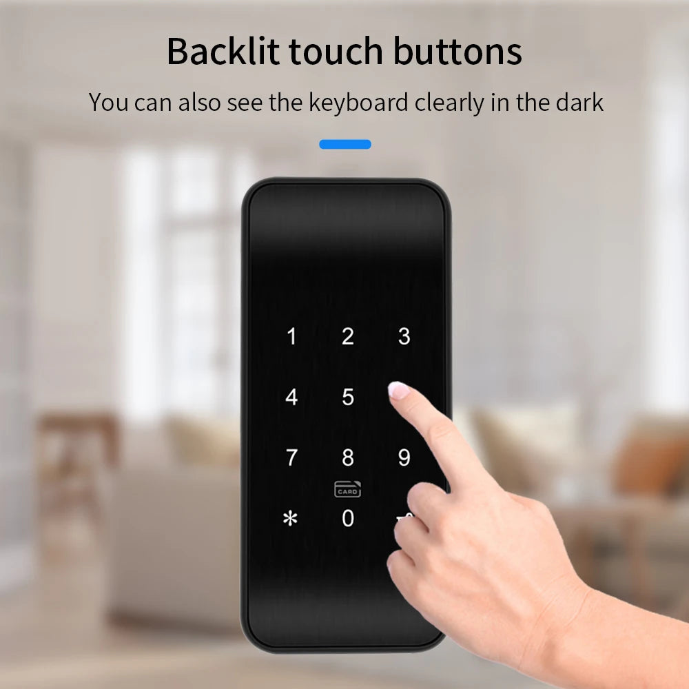 Fingerprint Smart Drawer Lock Electronic RFID 13.56MHz IC Cabinet Lock TTLock App Unlock Intelligent Keyless Sensor Install Easy Vue