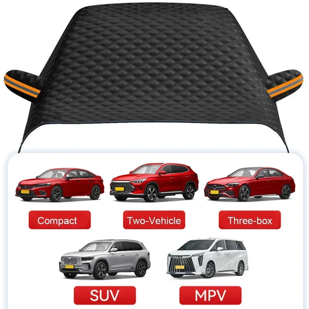 1-2PCS Magnetic Thickened Car Windshield Cover Snow Sun Shade Frostproof Half Cover Glass Protector Auto Accessories Vue