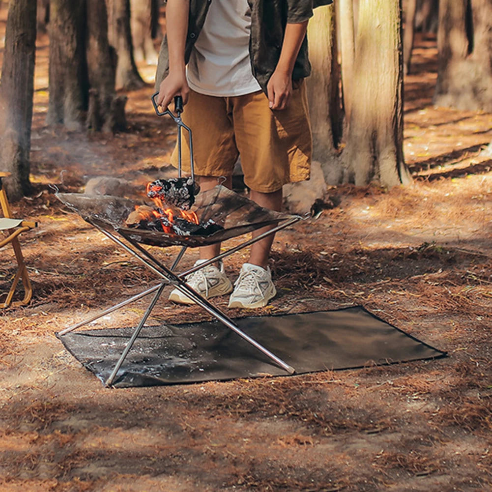Fiberglass Ember Mat – Fire Pit & Grill Protective Pad Fire Pit Mat Vue