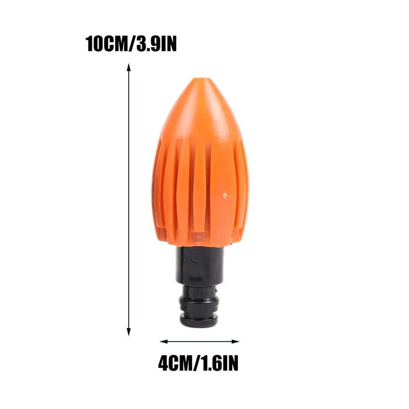 Home Sewer Pressure Washer Nozzle Clean Roof Drainage Pipe Flusher For Garden Hose Water Rocket Drain Pipe Cleaning Water Nozzle Vue