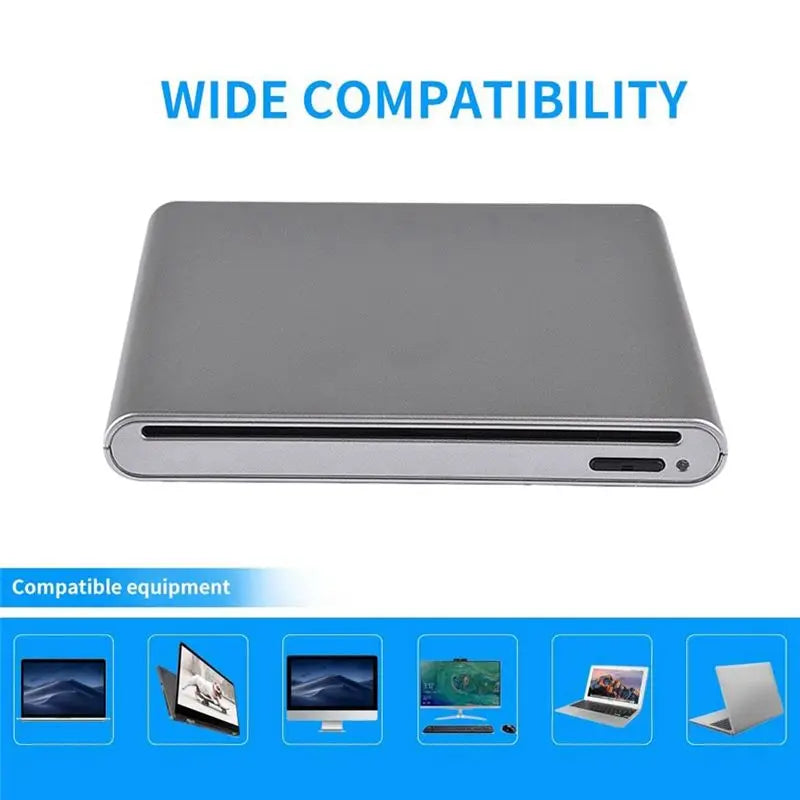 Hot-External Blu-Ray DVD Drive USB 3.0 Blu-Ray CD DVD Player Reader For Windows XP/7/8/10 Black Vue
