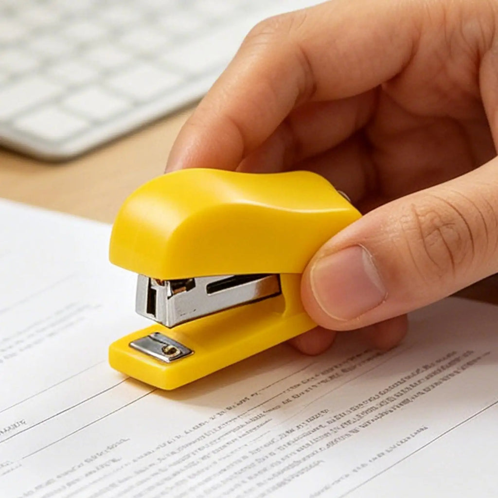Compact Mini Stapler For Desk, Cute Small Office Stapler With Staple s, Portable Student School Supplies For Kids Adults Vue Random colors