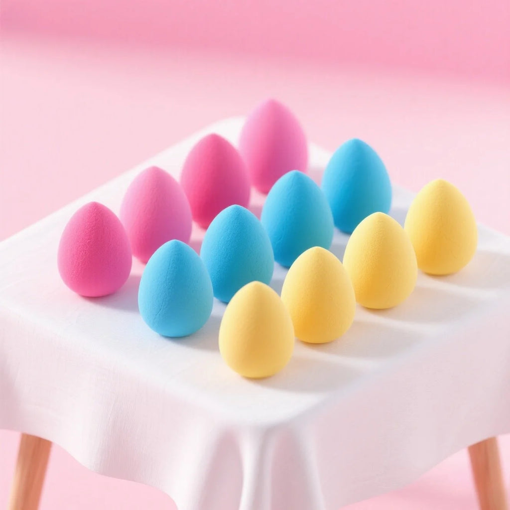25PCS Professional Makeup Sponges - No Clumping, Saves Foundation! Blending Beauty Sponge for Flawless Liquid/Powder Makeup Vue
