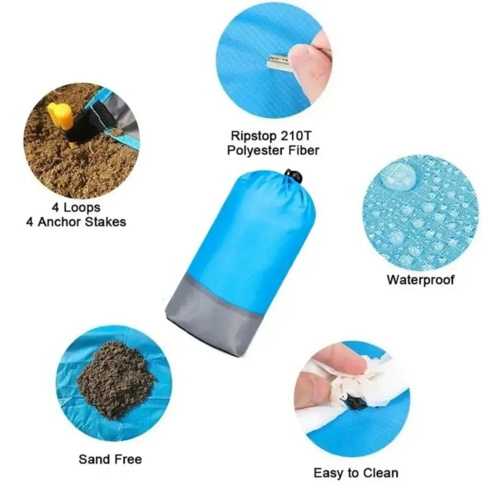 Portable Polyester Camping Mat Folding Lightweight Picnic Waterproof Vue