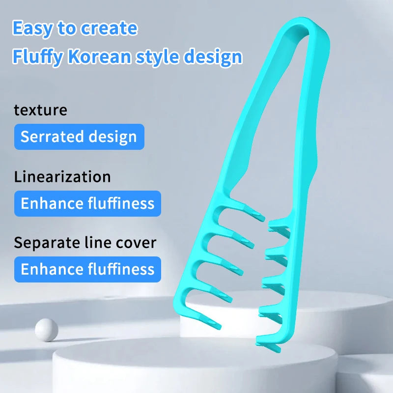 Volumizing Wide-Tooth Hair Styling Comb Curling Tools Fluffy Texture For Men Ideal For All Hair Types Hairstyling Tools Vue
