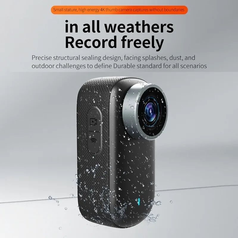 4K WiFi Bodycam Action Bike Camera Integrated Helmet Handlebar Motorcycle Road Sports Cam Battery Body Mini Thumb Camera Vue