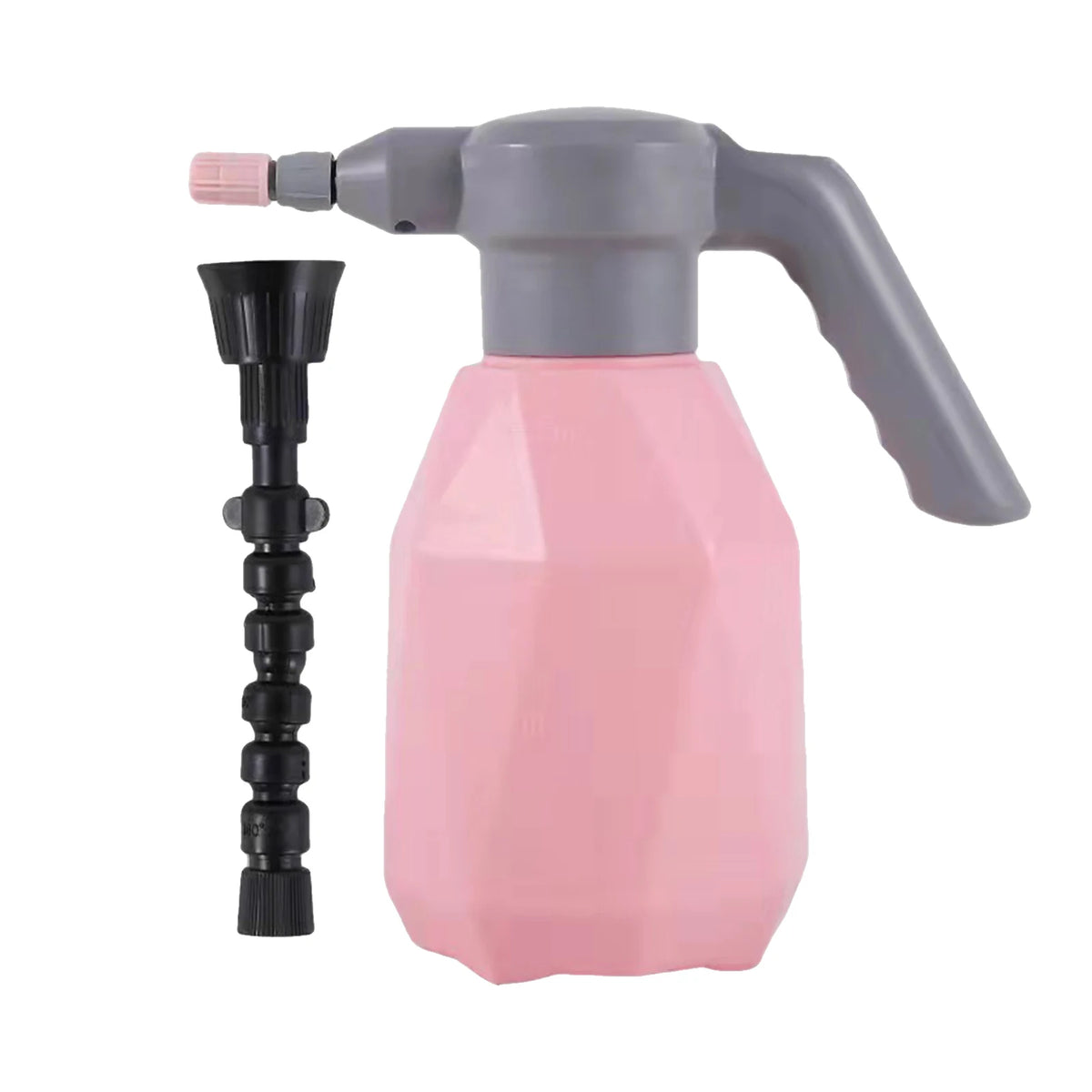2L USB Handheld Automatic Garden Sprayer Electric Plant Mister Spray Bottle Watering Can Spritzer Adjustable Spout Plant Tools Vue Pink Rotating nozzle