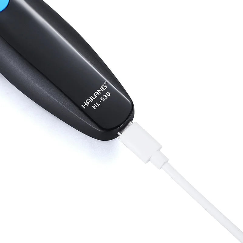 Reciprocating Electric Shaver Fully Waterproof and Quick-charging Portable Facial Grooming Trimmer Wet and Dry Shaver USB-C Port Vue