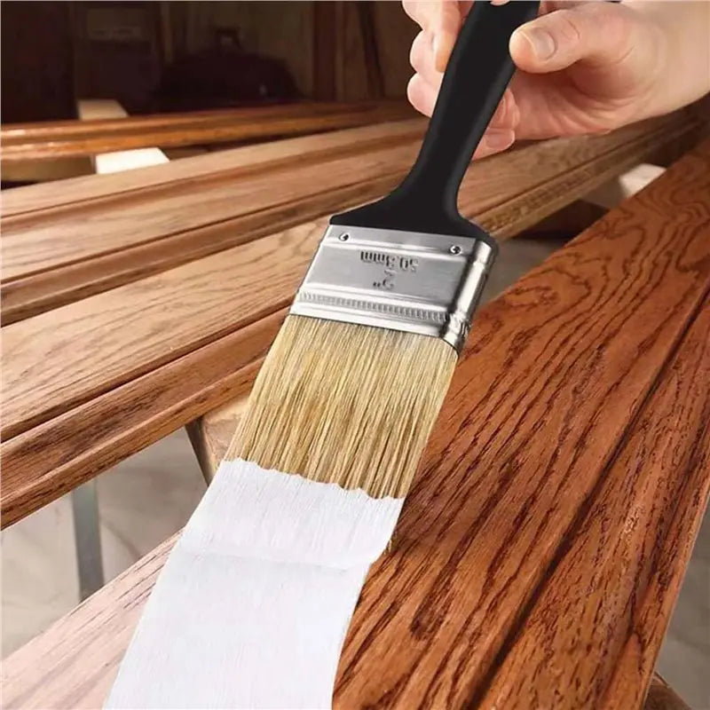 ABKW-30 Pieces 2 Inch Paint Brush,Flat Paint Brushes Professional Paint Tools With Treated Plastic Handle For DIY Paint Vue
