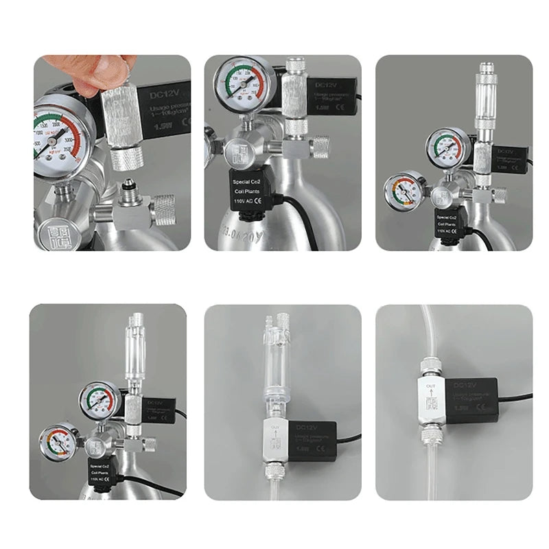 Aquarium CO2 Timed Electric Valve | Digital Timer & Bubble Counter Aquarium CO2 Valve Vue