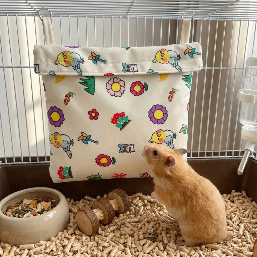 Waterproof Pet Cage Ice Pack Cartoon Pattern Insulated Pet Cooling Pouch with Ice Box Bite Resistant Vue