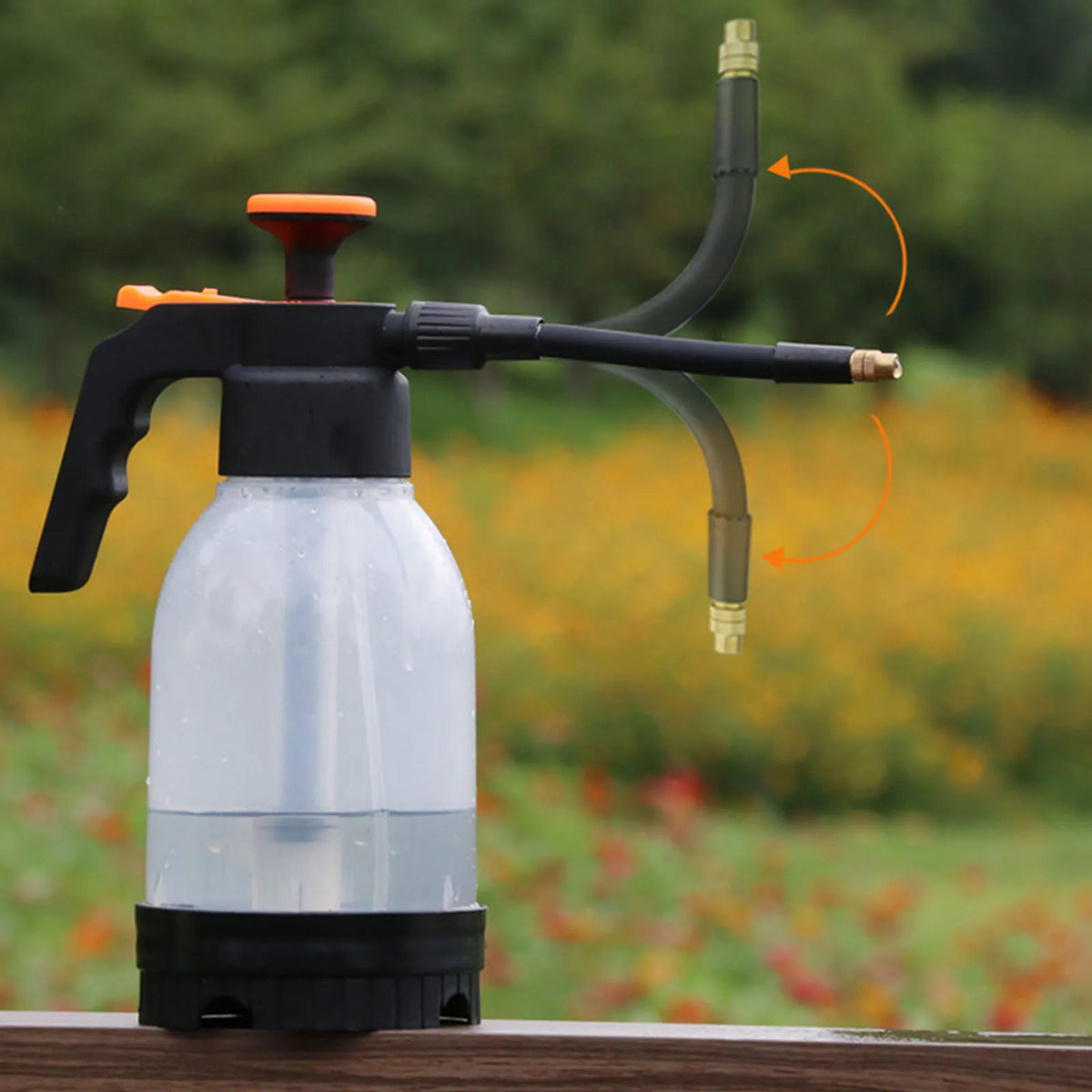1.2L Garden Flower Spraying Equipment Hand Held Multi Functional Watering Can for Indoor Plants Car Cleaning and Household Use Vue