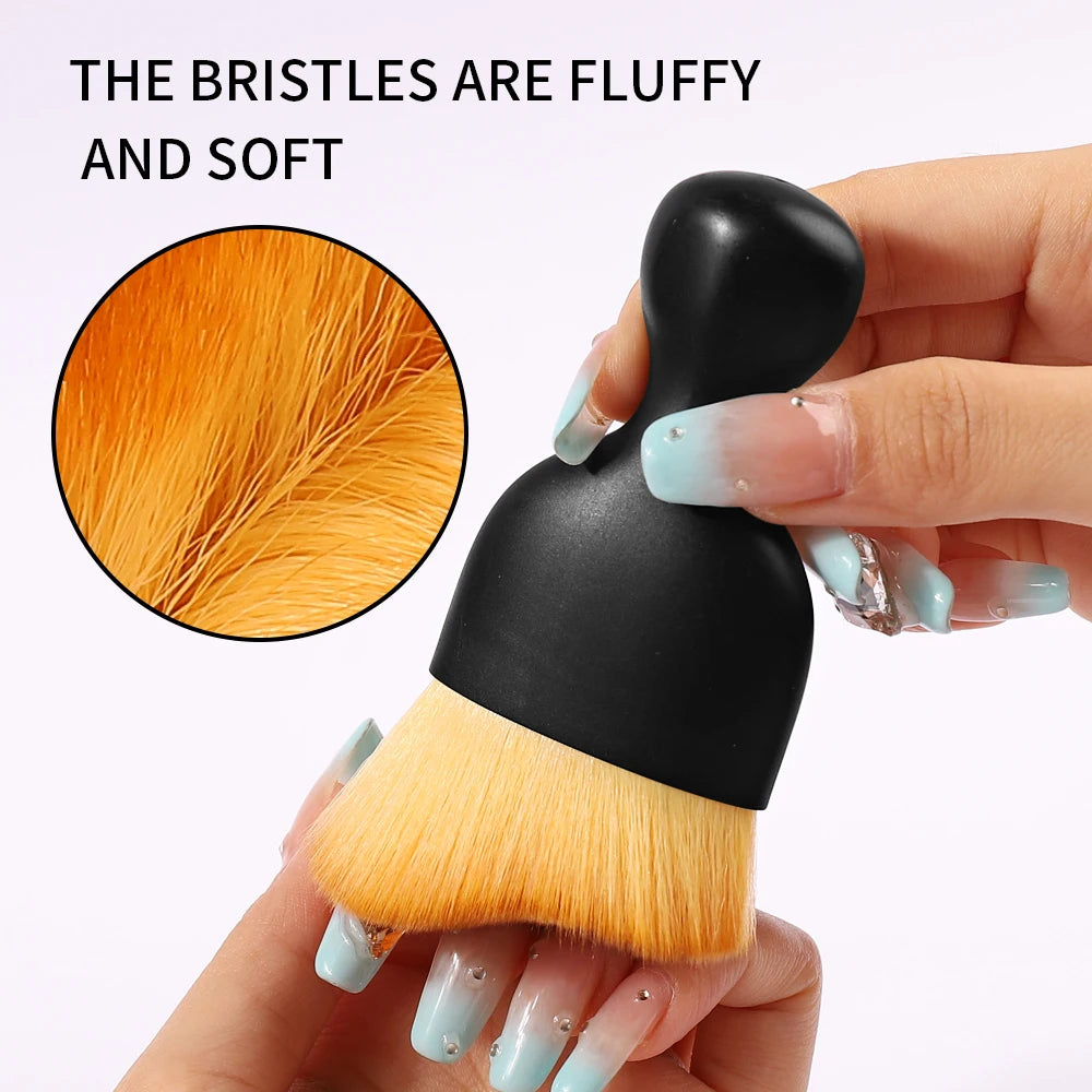 1Pcs Nail UV Tool Beauty Art Brush Polish Makeup Brushes Gel Powder Cleaning Remove Manicure Accessories Dust Brush Acrylic Vue