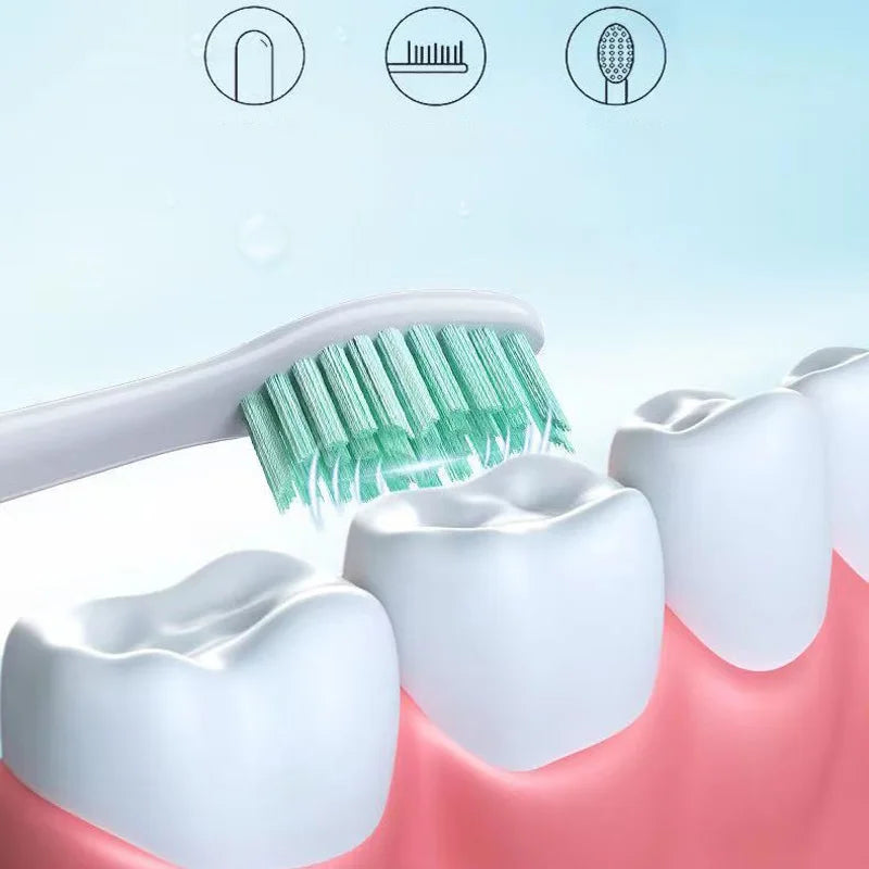 3 Replacement Heads for Sonic Electric Toothbrush Teeth Cleaner Dental Teeth Scaler Dental Calculus Stains Tartar Plaque Remover Vue
